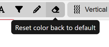 reset color swimlane editing option