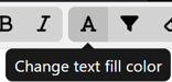 io change text fill color