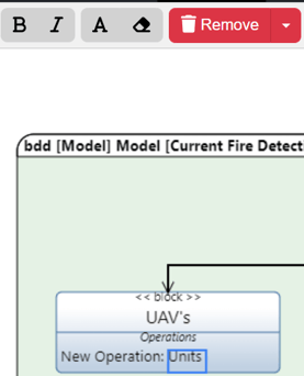 Value (Characteristic), Input Parameter (I/O), Return Type (I/O), Constraint (Equation) and Action Editing Options 