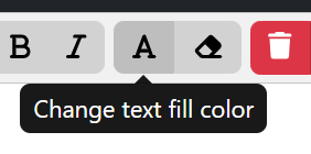 change text color Value (Characteristic), Input Parameter (I/O), Return Type (I/O), Constraint (Equation) and Action Editing Options 