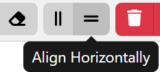 align horizontally multiple entities Editing Option