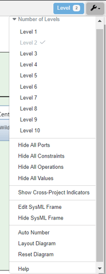 bdd settings menu
