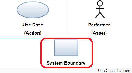 add system boundary step 1