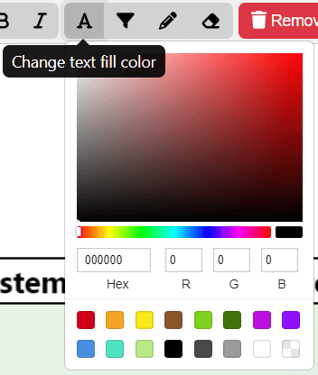change text color block asset ibd