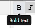 bold actor branch editing option
