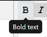 bold characteristic text