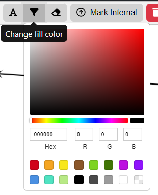 change fill color asset physical i/o diagram