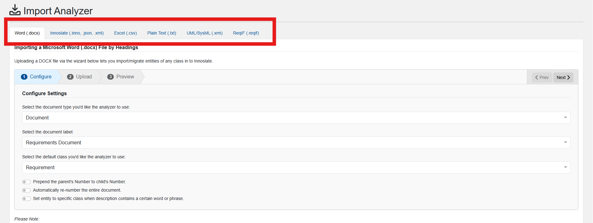 Import Analyzer Overview