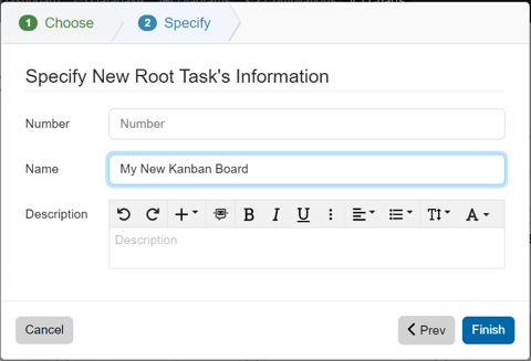 kanban board create 2