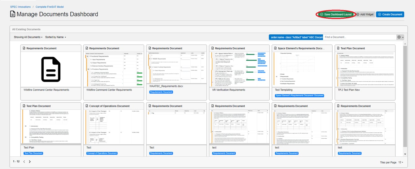 Documents Dashboard Overview