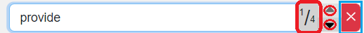 search field results