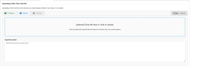 txt import step 2