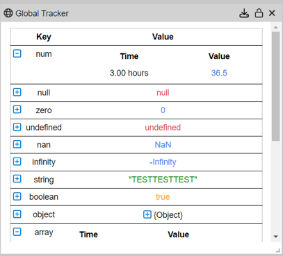 global tracker panel