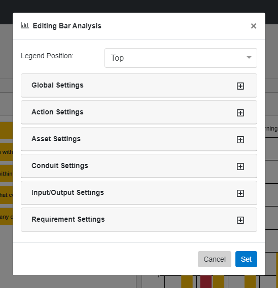 Bar Chart Analysis Widget