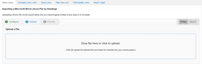 upload a file docx step